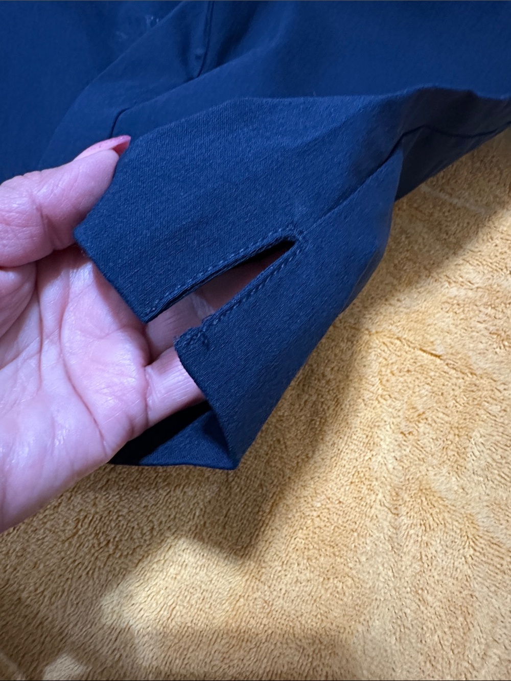 Ruby Rd. Navy Blue Capris - Picture 5 of 6